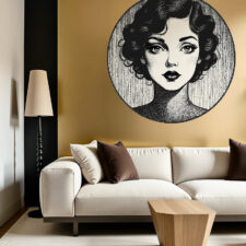 Vintage φωτοταπετσαρία σε αρχαϊκό στυλ