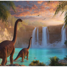 φωτοταπετσαρία με δεινοσαυράκια