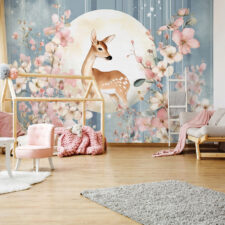 Βρεφική φωτοταπετσαρία με παστέλ μοτίβα