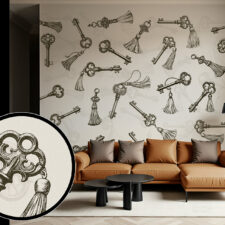 ρετρό σχέδιο φωτοταπετσαρία