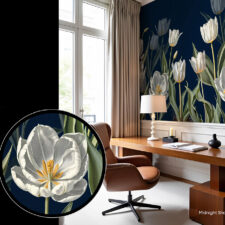 Φωτοταπετσαρία τοίχου με έντονα χρώματα και καθαρή εκτύπωση